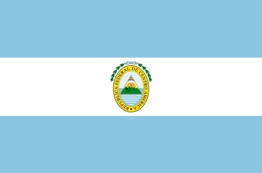 Flag of Federal Republic of Central America 1823 - 1841